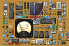 Circuit Yellow Landscape Analog